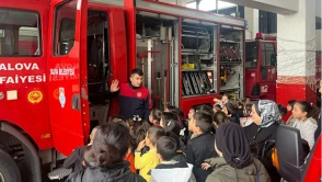 Yalova'da İtfaiye, Minik Öğrencilere Yangın Güvenliği Eğitimi Verdi!