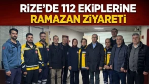 Rize’de 112 Ekiplerine Ramazan Ziyareti