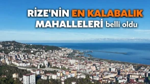 Rize'nin En Kalabalık Mahalleleri belli oldu