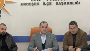 AK Parti Ardeşen İlçe Başkanlığı Haftalık Olağan Toplantısını Gerçekleştirdi