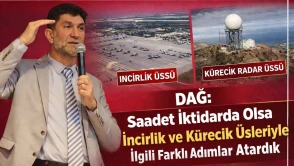 Dağ: Saadet İktidarda Olsa İncirlik ve Kürecik Üsleriyle İlgili Farklı Adımlar Atardık