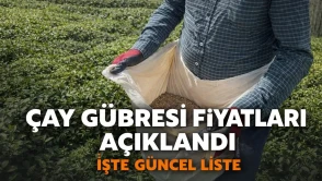 2026 Çay Gübresi Fiyatları Açıklandı: İşte Güncel Liste