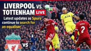 Liverpool vs Tottenham LIVE: Latest updates as Spurs continue to search for an equaliser