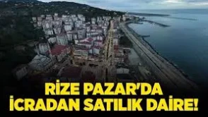 Rize Pazar'da 3+1 daire icradan satılıktır