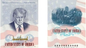 ABD'de Trump portreli pasaport