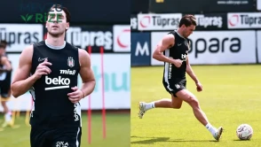 Dusan Vlahovic, Beşiktaş ile ilk idmanına çıktı
