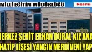 Okul Binasının Yangın Merdiveni Yapım İşi