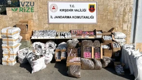 Kırşehir'de Düzenlenen Operasyonda 5,023 Kaçak Ürün Yakalandı!