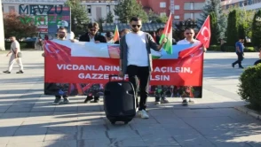Erzurum'da Hekimler Gazze İçin 150. Kez Yürüdü