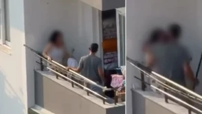 Balkonda Yaşanan Dehşet: Çığlıklar Mahalleyi İkilik İçine Sürükledi, Önce Sopayla Saldırdı, Ardından Saçından Sürükledi!