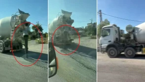 Görüntüler tepki çekmişti, cezası ağır oldu! Yola beton dökerek ilerleyen miksere 191 bin TL ceza