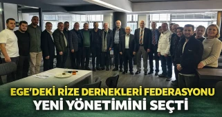 Ege Bölgesi Rize Dernekleri Federasyonu Genel Kurulu'nda yeni projeler müjdelendi