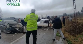 Ordu'da iki otomobil çarpıştı: 2 yaralı