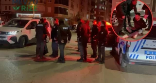 Aksaray'da trafik kazası kısa sürede kavgaya dönüştü : Ortalık savaş alanına döndü