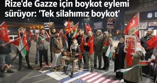 Rize’de Gazze için boykot eylemi sürüyor: “Tek silahımız boykot”