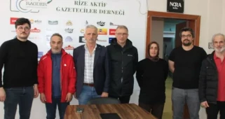 Rize Aktif Gazeteciler Derneği'nde Mustafa Bayrak yeniden başkan seçildi!