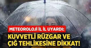Meteoroloji il il uyardı: Kuvvetli rüzgâr ve çığ tehlikesine dikkat!