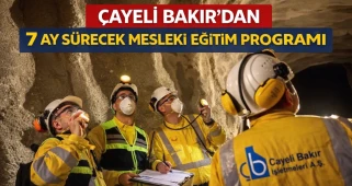 Çayeli Bakır’dan 7 ay sürecek mesleki eğitim programı
