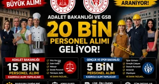 Kamu Sektöründe İstihdam Artışı: Adalet Bakanlığı 15 Bin, Gençlik ve Spor Bakanlığı 5 Bin Personel Alacak!