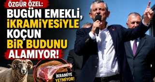 Özgür Özel: Bugün emekli, ikramiyesiyle koçun bir budunu alamıyor