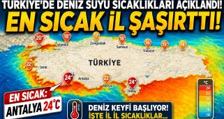 Türkiye’de deniz suyu sıcaklıkları açıklandı! En sıcak il şaşırttı