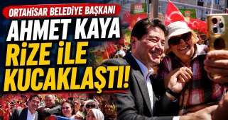 Ortahisar Belediye Başkanı Ahmet Kaya Rize ile kucaklaştı!