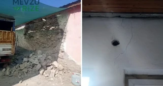 Kayseri'de meydana gelen 4,1 büyüklüğündeki deprem sonrası hasar tespit çalışmaları başladı