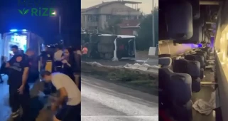 Kaygan Yolda Kontrolden Çıkan Araç 18 Havalimanı Çalışanını Yaraladı!