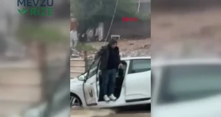 Sultanbeyli'de Çöken Yolda Mahsur Kalan Araç Başarıyla Kurtarıldı!