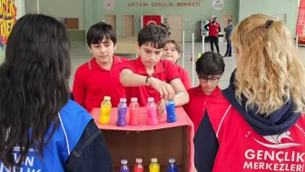 Artvin'deki Gençlik Merkezleri, Öğrencileri Eğlenceli Etkinliklerle Ağırladı