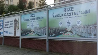 Rize'de Hafızlık İcazet Merasimi İçin Hazırlıklar Tamamlandı