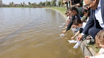 Iğdır’da “Filistinli Çocuklar İçin Çiz” Etkinliği: Temsili Sumud Filosu Gemileri Gölette Buluştu