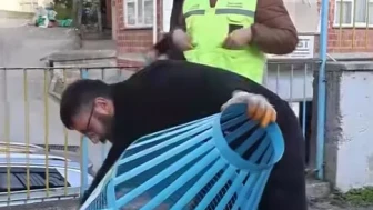 Hopa'da geri dönüşüm bilinci için okullara özel atık sepetleri yerleştirildi