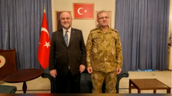 Kara Kuvvetleri Komutanı Tokel, Şam Büyükelçisi Köroğlu'nu ziyaret etti.