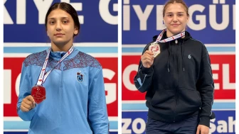 Trabzonlu Güreşçilerden Şampiyonluk: Beyza Nur Akkuş Altın, Aylin Avcı Bronz Madalya Kazandı