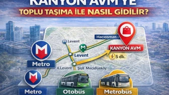 Kanyon AVM’ye Toplu Taşıma ile Nasıl Gidilir? Metro, Metrobüs ve Otobüs Rehberi