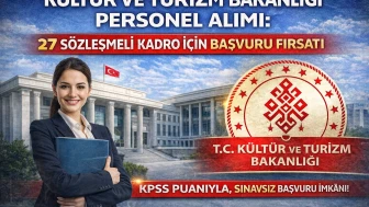 Kültür ve Turizm Bakanlığı Personel Alımı: 27 Sözleşmeli Kadro İçin Başvuru Fırsatı