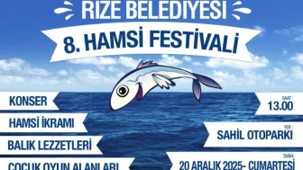 Rize'de 8. Hamsi Festivali, 20 Aralık'ta renkli etkinliklerle sahil otoparkında gerçekleşecek!