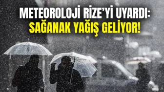 Rize’de Sağanak ve Fırtına Uyarısı: Meteoroloji Saat Verdi