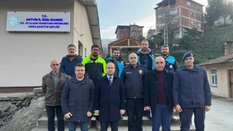 Hopa Kaymakamı Arslantürk, kış tedbirleri için şantiyeleri ziyaret etti