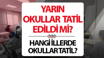 Yarın okullar kapalı mı? 29 Aralık Pazartesi günü eğitim faaliyetleri sürüyor mu?
