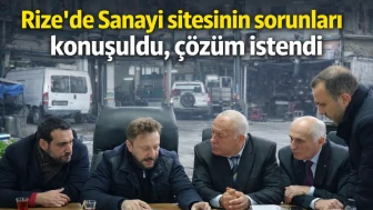 Rize'de Sanayi sitesinin sorunları konuşuldu, çözüm istendi