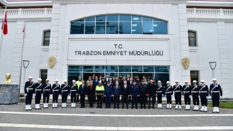 Trabzon Valisi Yıldırım, Emniyet Müdürlüğü'ne veda etti