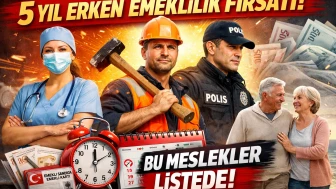 5 Yıl Erken Emeklilik Fırsatı! Bu Meslekler Listede!