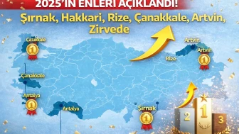2025’in Enleri Açıklandı! Şırnak, Hakkari, Rize, Çanakkale, Artvin, Antalya Zirvede