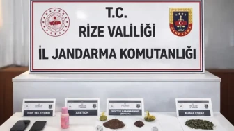 Rize’de Narkotik Baskını