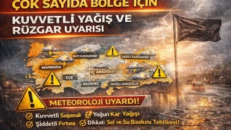 Çok sayıda bölge için kuvvetli yağış ve rüzgar uyarısı