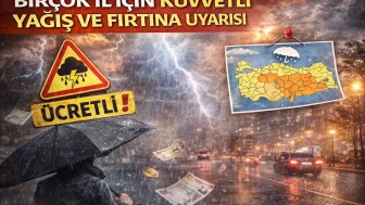 Birçok il için kuvvetli yağış ve fırtına uyarısı