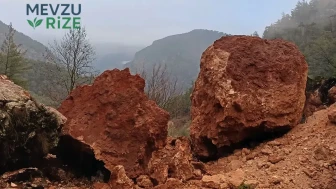 Heyelan su isale hatlarına zarar verdi