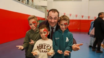 Akçabaat’ta Yarıyıl Çocuk Spor Şenliği Coşkuyla Gerçekleştirildi